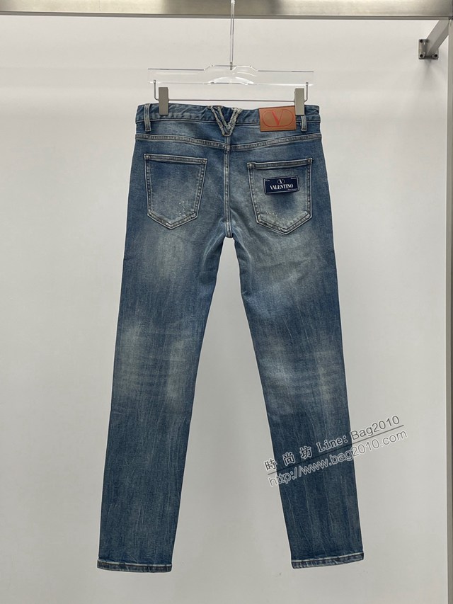 Valentino專櫃華倫天奴2023FW新款洗水破洞牛仔褲 男女同款 tzy3082